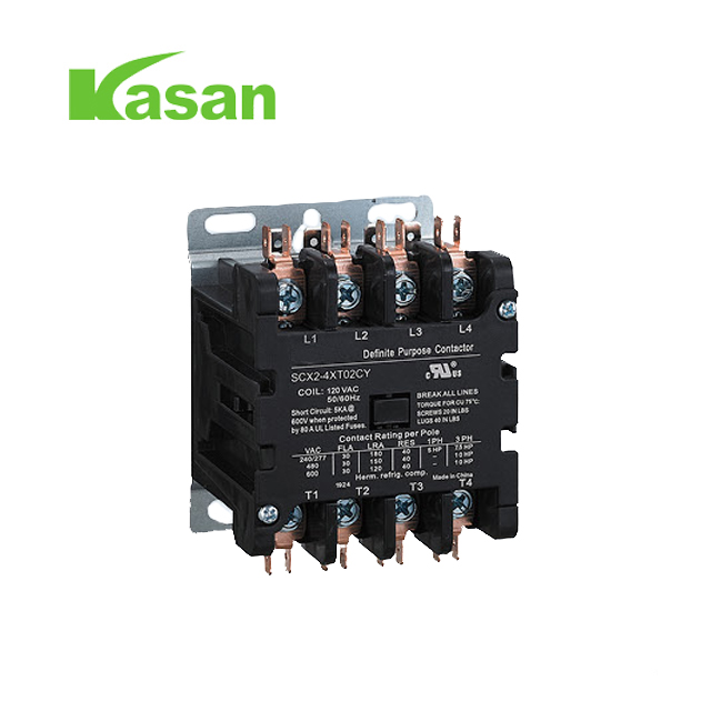 Contactor DP cu 4 poli 40 A, verificat UL, Contactor bobină de 120 V CA